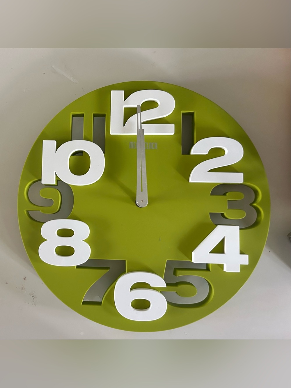 NIB MEIDI 3D Green Wall Clock